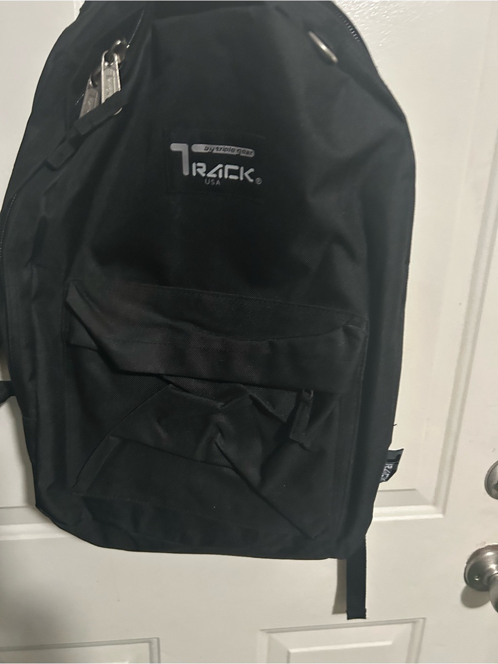 Track By Triple Gear Black Color Backpack Unisex Book Bag